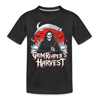 Grim Reaper Harvest - Kids' Premium Organic T-Shirt - black - Front