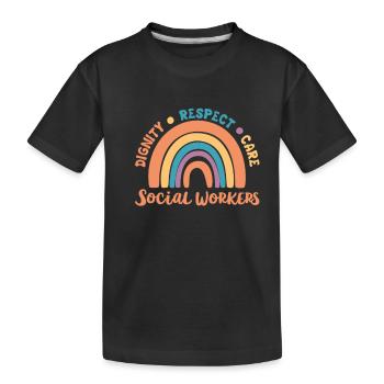 Dignity Care travailleur social travail social - T-shirt bio Premium Enfant - noir - Devant