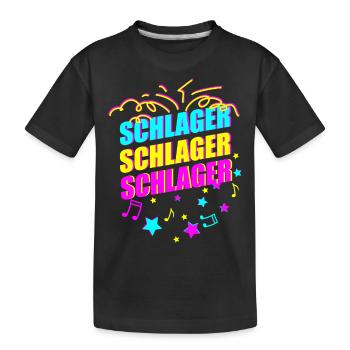 Schlager - Kinder Premium Bio T-Shirt - Schwarz - Vorne