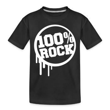 100% Percent Musique Rock Timbre Graffiti Drops - T-shirt bio Premium Enfant - noir - Devant