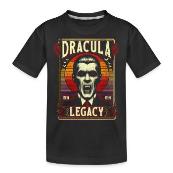L’héritage de Dracula, Vampire monstre vintage classique - T-shirt bio Premium Enfant - noir - Devant