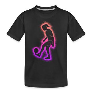 Soccer Soccer Player Women Soccer Player - Kids' Premium Organic T-Shirt - black - Front