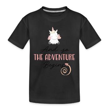 Nouveau départ - T-shirt bio Premium Enfant - noir - Devant