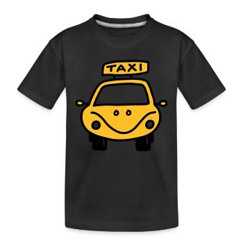 Taxi - V2 - Kinder Premium Bio T-Shirt - Schwarz - Vorne
