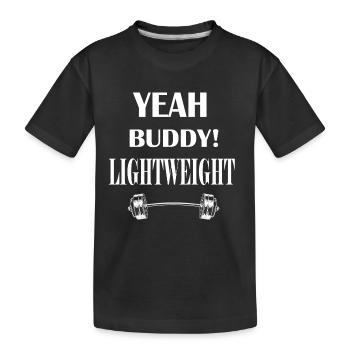 yes Buddy Lightweight - Musculation Gym Fitness - T-shirt bio Premium Enfant - noir - Devant
