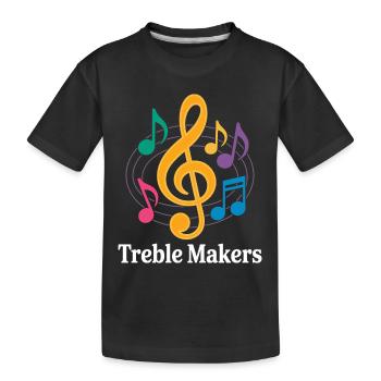 Treble Makers Funny Music Teacher - Kids' Premium Organic T-Shirt - black - Front