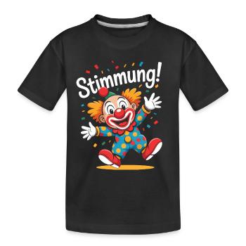 Costume de clown de Cologne Confettis Mood Confetti - T-shirt bio Premium Enfant - noir - Devant