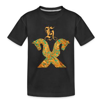 cheval pignon e 95 h - T-shirt bio Premium Enfant - noir - Devant