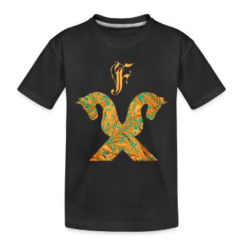 pignon de cheval e 95 f - T-shirt bio Premium Enfant - noir - Devant