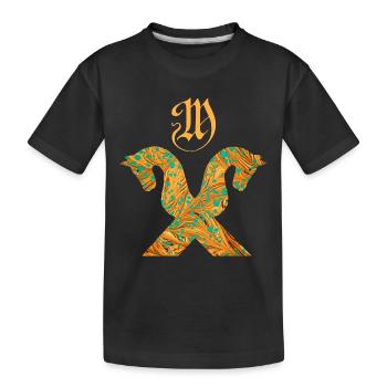 Pignon pour chevaux E 95 m - T-shirt bio Premium Enfant - noir - Devant
