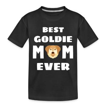 Meilleur Goldie Mama Dogs Pet Golden Retriever - T-shirt bio Premium Enfant - noir - Devant