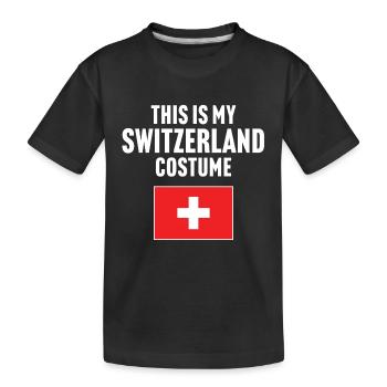 Ce costume de ma Suisse - T-shirt bio Premium Enfant - noir - Devant
