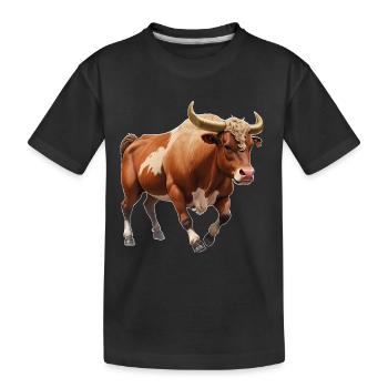 Taureau - T-shirt bio Premium Enfant - noir - Devant
