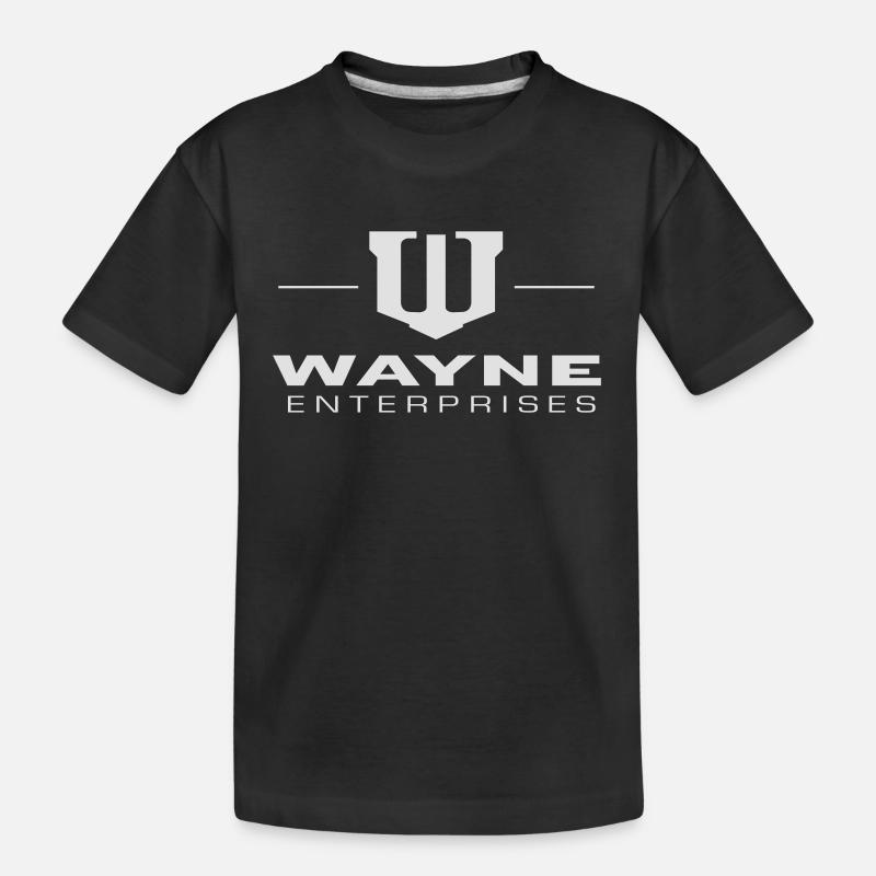 Batman Wayne Enterprises Logo - Kinder Premium Bio T-Shirt - Schwarz