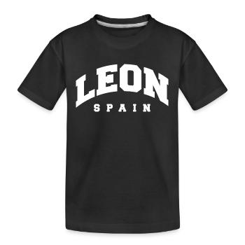 León - Kids' Premium Organic T-Shirt - black - Front