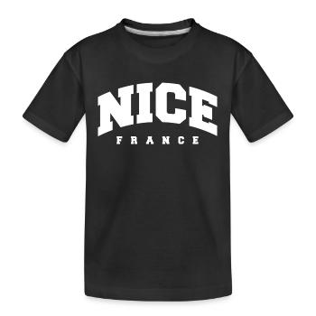 Nice - Kids' Premium Organic T-Shirt - black - Front