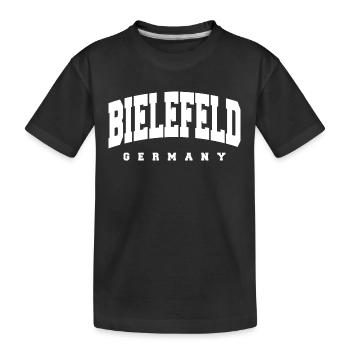 Bielefeld - Kids' Premium Organic T-Shirt - black - Front