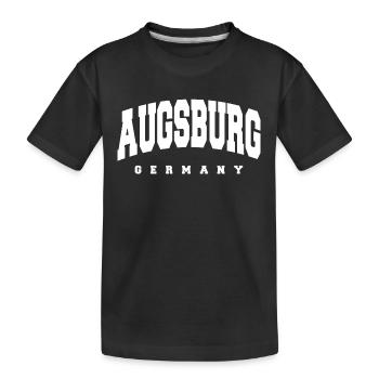 Augsburg - Kids' Premium Organic T-Shirt - black - Front