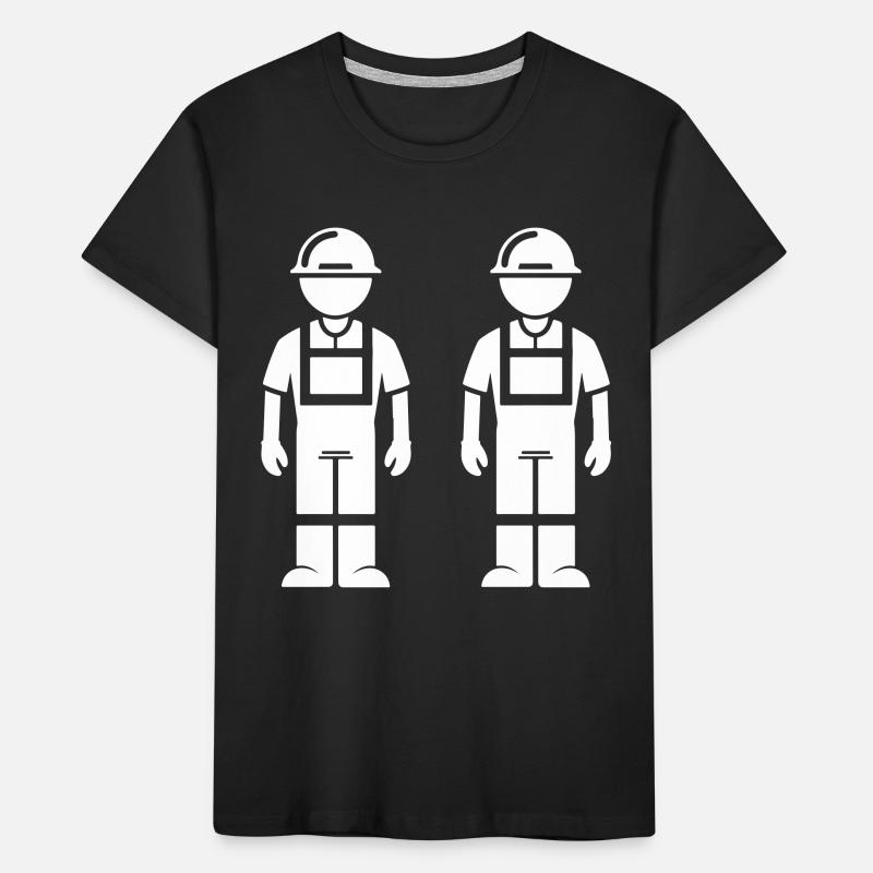 Équipe d’ouvriers du bâtiment T-shirt bio Premium Enfant
