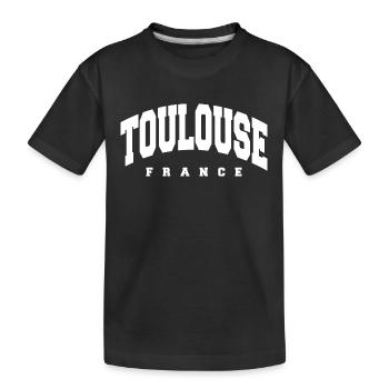 Toulouse - Kids' Premium Organic T-Shirt - black - Front