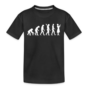 Krankenschwester - Kinder Premium Bio T-Shirt - Schwarz - Vorne