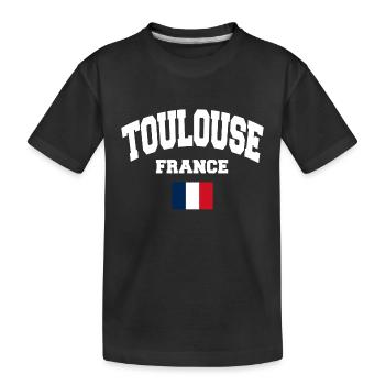 Toulouse - Kids' Premium Organic T-Shirt - black - Front