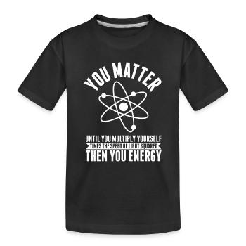 Physics science | Physicist students gifts - Kids' Premium Organic T-Shirt - black - Front