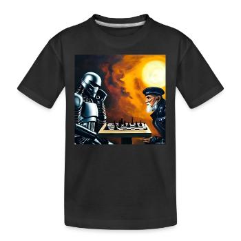 Draw II - Kids' Premium Organic T-Shirt - black - Front