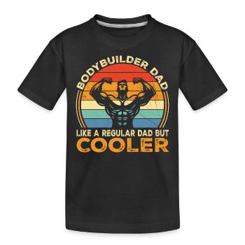 Bodybuilder Dad Like Regular Dad But Cooler | Dad - T-shirt bio Premium Enfant - noir - Devant