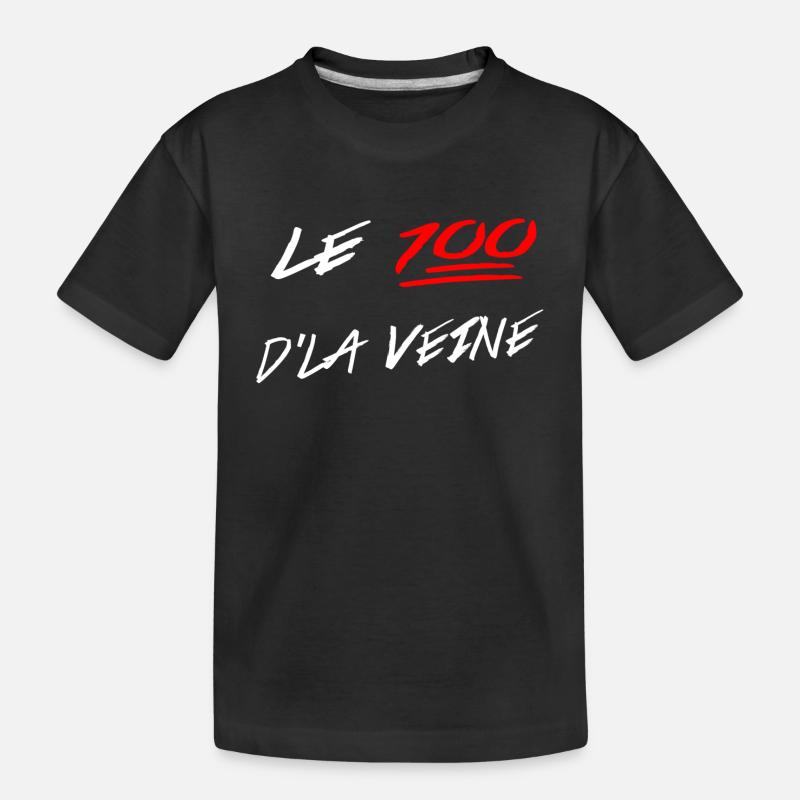 Le 100 D'La Veine - T-shirt bio Premium Enfant - noir