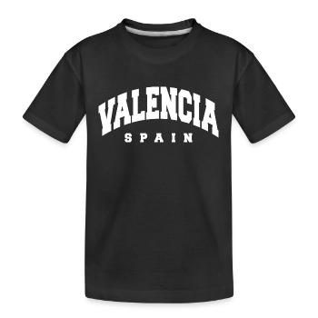 Valencia - Kids' Premium Organic T-Shirt - black - Front