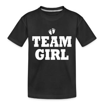 Team girl - T-shirt bio Premium Enfant - noir - Devant