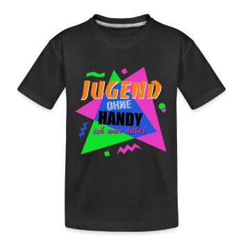 Jugend ohne Handy - Ich war dabei - Kinder Premium Bio T-Shirt - Schwarz - Vorne
