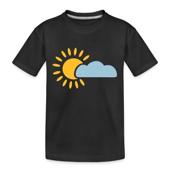 Soleil - T-shirt bio Premium Enfant - noir - Devant
