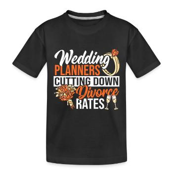 Event Marriage Wedding Planning Wedding Planner - Kinder Premium Bio T-Shirt - Schwarz - Vorne