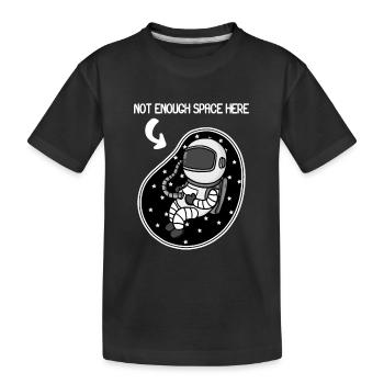 schwangerschaft schwanger baby - Kinder Premium Bio T-Shirt - Schwarz - Vorne