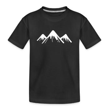 Montagne sommets - T-shirt bio Premium Enfant - noir - Devant