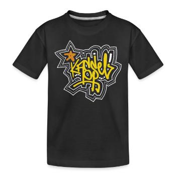 Kassel - Lettrage Tag / Grafitti - T-shirt bio Premium Enfant - noir - Devant