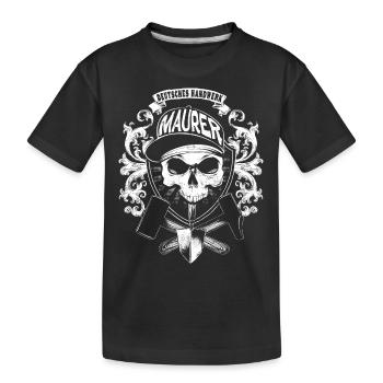 Maçon - T-shirt bio Premium Enfant - noir - Devant