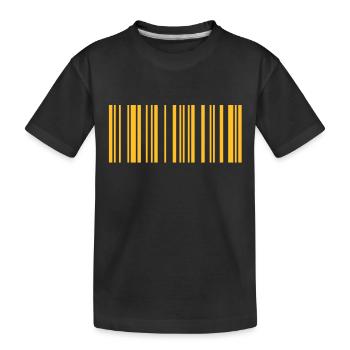 Barcode Maja - Kinder Premium Bio T-Shirt - Schwarz - Vorne