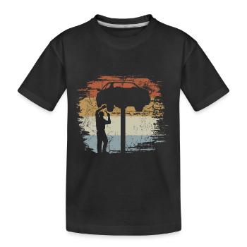 Mécanicien automobile - Atelier - Mécanicien - T-shirt bio Premium Enfant - noir - Devant