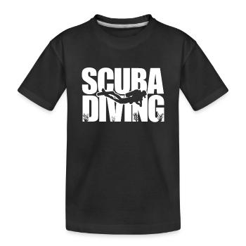 scuba diving dive t-shirt diving - T-shirt bio Premium Enfant - noir - Devant