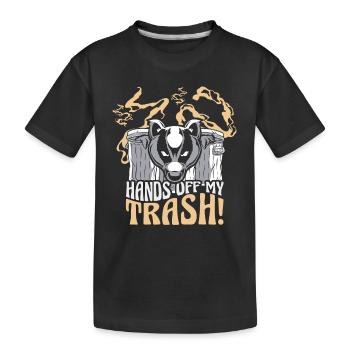 Blaireau Animal - T-shirt bio Premium Enfant - noir - Devant