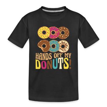 Donut Donuts Candy Bagel - T-shirt bio Premium Enfant - noir - Devant