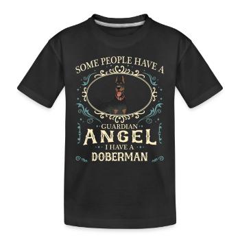 Doberman Pinscher Dog - Kids' Premium Organic T-Shirt - black - Front