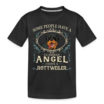 Rottweiler Hund - Kinder Premium Bio T-Shirt - Schwarz - Vorne