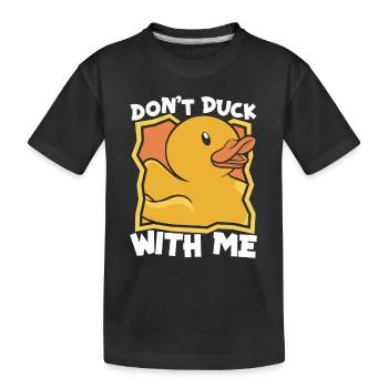 Canards en caoutchouc Salle de bain Canard jaune - T-shirt bio Premium Enfant - noir - Devant