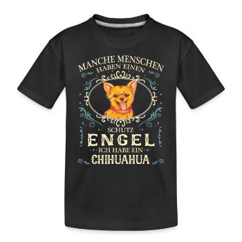 Chihuahua Hund Chihuahuas Hundehalter - Kinder Premium Bio T-Shirt - Schwarz - Vorne
