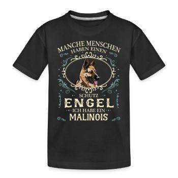 Malinois Hund Hundehalter - Kinder Premium Bio T-Shirt - Schwarz - Vorne