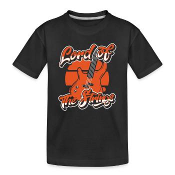 Guitare Basse Basse Instrument - T-shirt bio Premium Enfant - noir - Devant